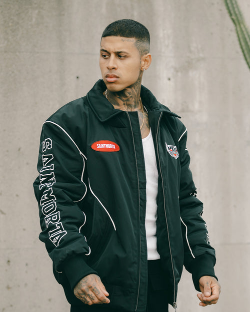 Saint Morta Pro Racing Bomber Jacket Black