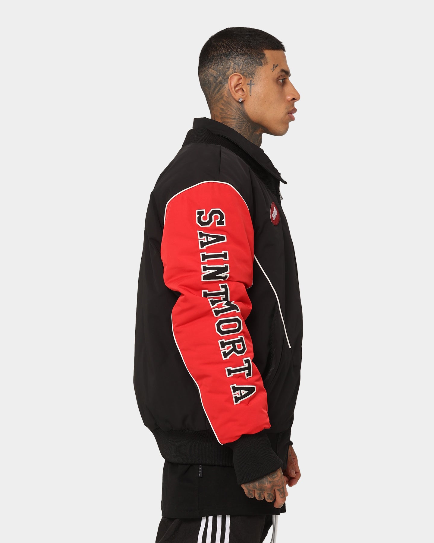 Saint Morta Pro Racing Bomber Jacket Black/Red | Culture Kings US