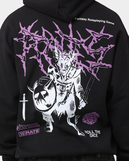 Rats Get Fat X Dungeons And Dragons Warduke Premium Vintage Hoodie Black