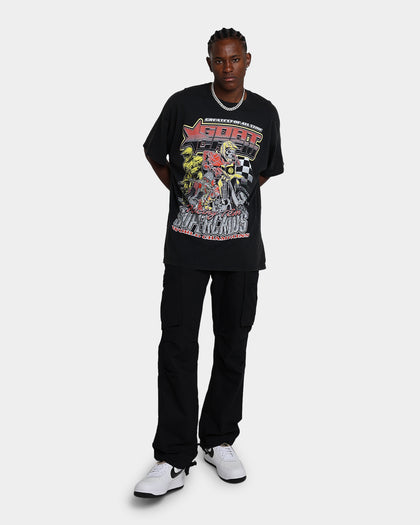 Goat Crew Supercross Racing Team Vintage T-Shirt Black Wash
