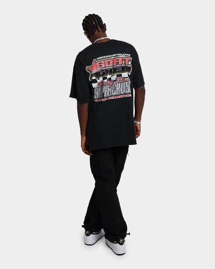 Goat Crew Supercross Racing Team Vintage T-Shirt Black Wash