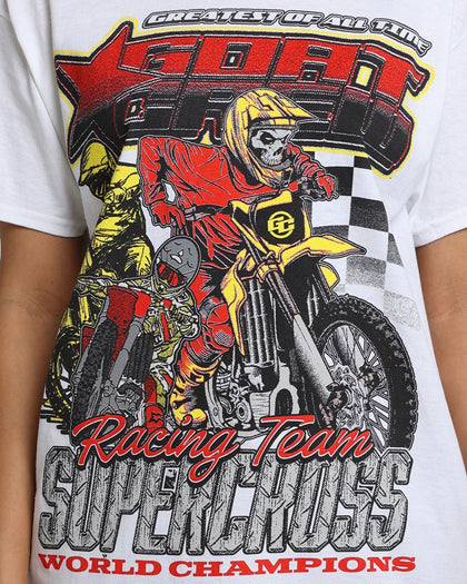 Goat Crew Supercross Racing Team T-Shirt White
