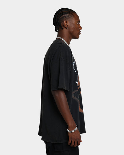 American Thrift Wolves Vintage T-Shirt Black Wash