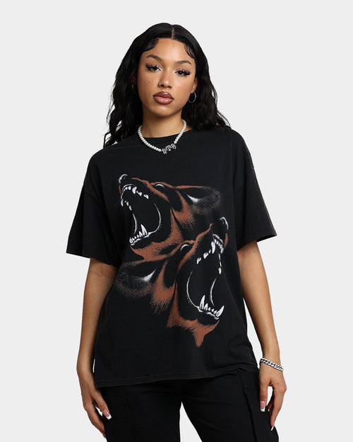 American Thrift Wolves Vintage T-Shirt Black Wash