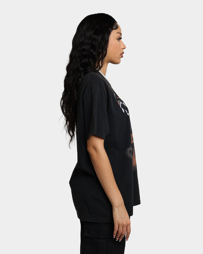 American Thrift Wolves Vintage T-Shirt Black Wash