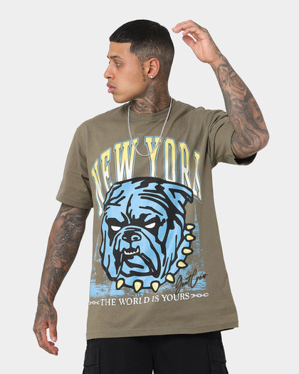 Goat Crew The World Is Yours T-Shirt Military Green