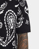 XXIII Ethan Paisley Button Up Shirt Black