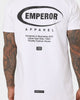 Emperor Apparel Ovale Hustle T-Shirt White