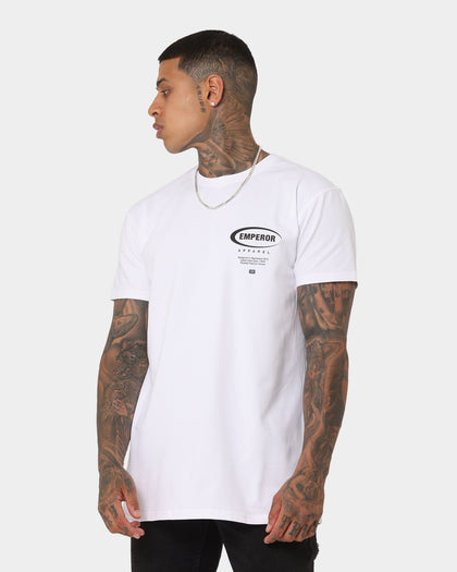 Emperor Apparel Ovale Hustle T-Shirt White