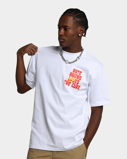 Goodsinners Hate Knows Loves The Cure T-Shirt White