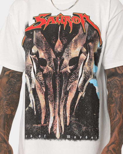 American Thrift X Lord Of The Rings Sauron T-Shirt White