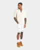 XXIII Terry Knit Button Up Shirt Tan