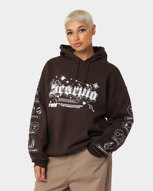 Rats Get Fat Scorpio Hoodie Brown