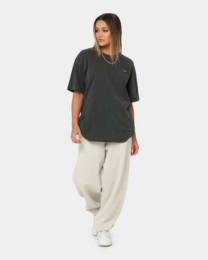 Joah Brown Women's Oversized Crew T-Shirt Washed Black