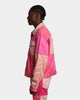 MNML Patchwork Suede Trucker Jacket Pink