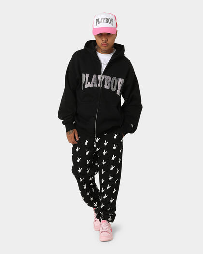 Playboy By CK Full Zip Club Hoodie Black
