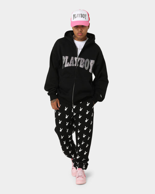 Playboy By CK Full Zip Club Hoodie Black