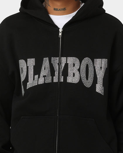 Playboy By CK Full Zip Club Hoodie Black