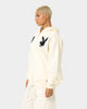 Playboy By CK Full Zip Varsity Hoodie Off White