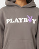 Playboy By CK Wordmark Hoodie Grey