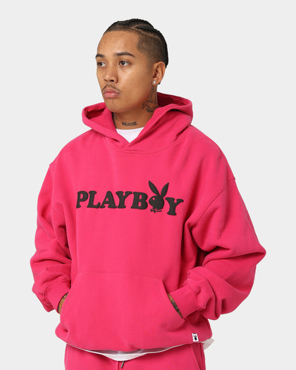 Playboy By CK Wordmark Hoodie Pink