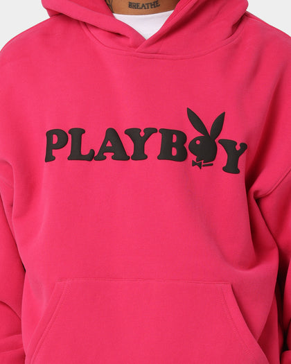 Playboy By CK Wordmark Hoodie Pink