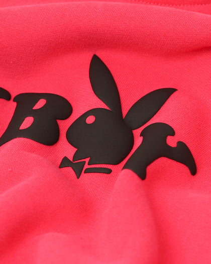 Playboy By CK Wordmark Hoodie Pink