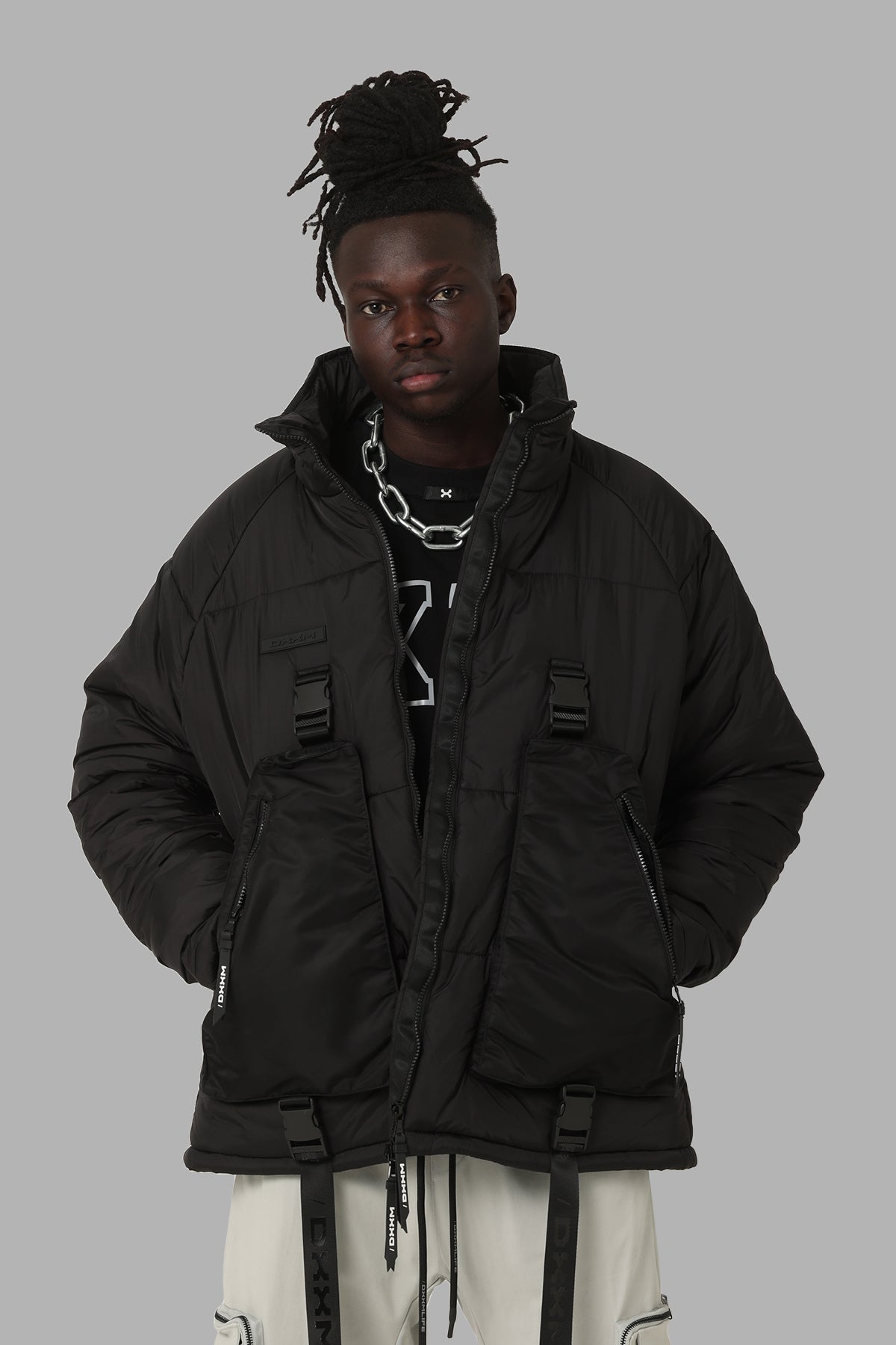 DXXMLife L-6 B Tactical Puffer Jacket Black | Culture Kings US