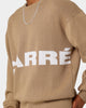Carré Statement Knitted Sweater Stone
