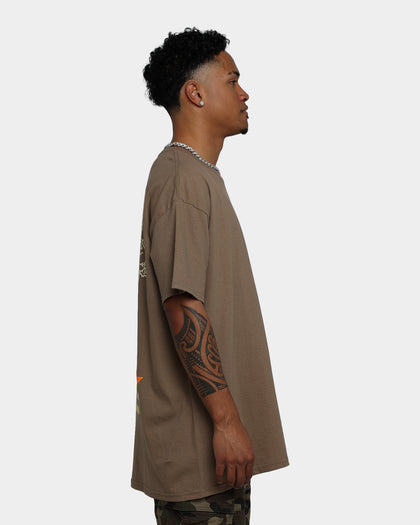 Goat Crew Club Nirvana T-Shirt Brown