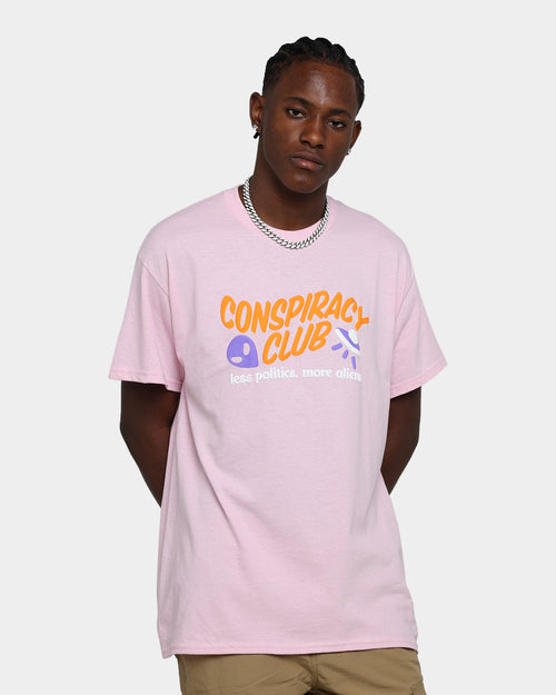 Goat Crew Conspiracy Theory T-Shirt Light Pink