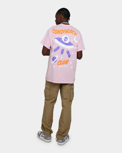 Goat Crew Conspiracy Theory T-Shirt Light Pink
