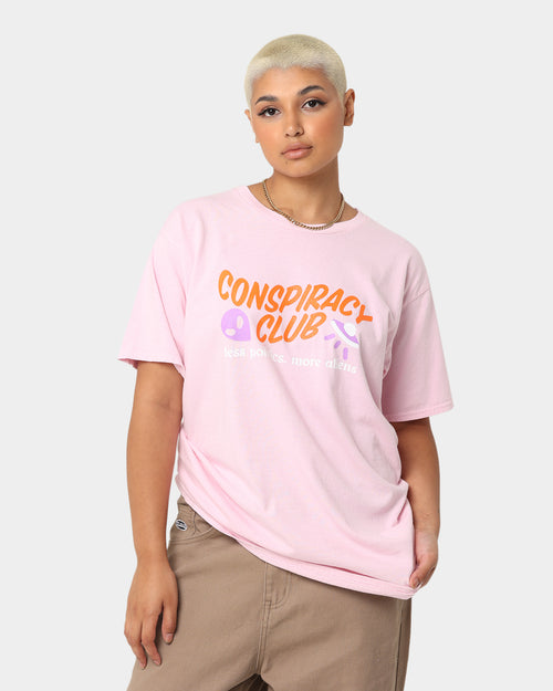 Goat Crew Conspiracy Theory T-Shirt Light Pink
