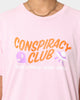 Goat Crew Conspiracy Theory T-Shirt Light Pink