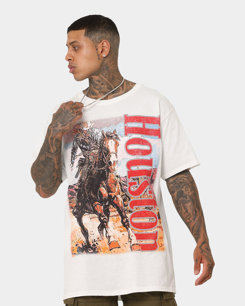 Goat Crew Houston Cowboy T-Shirt White