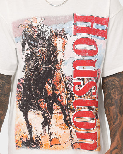Goat Crew Houston Cowboy T-Shirt White