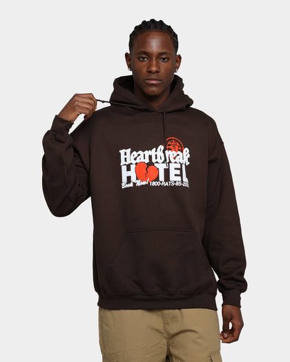 Rats Get Fat Heartbreak Hotel Hoodie Chocolate