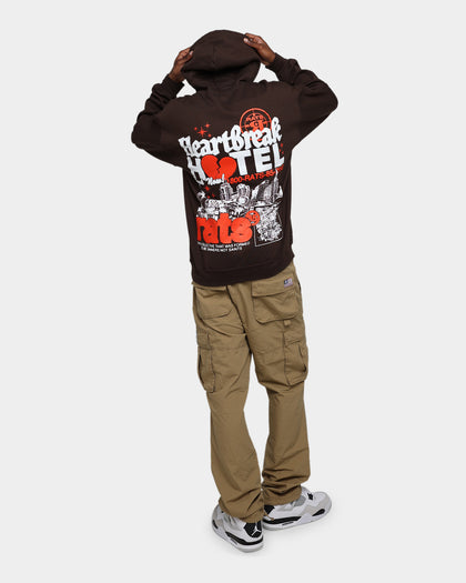 Rats Get Fat Heartbreak Hotel Hoodie Chocolate