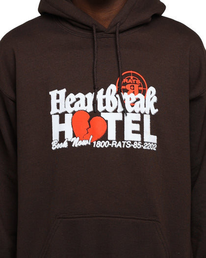 Rats Get Fat Heartbreak Hotel Hoodie Chocolate