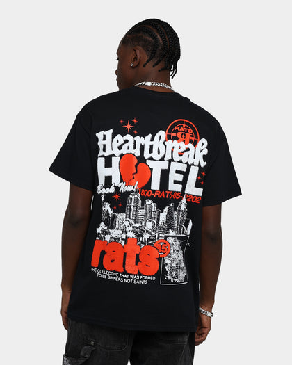 Rats Get Fat Heartbreak Hotel T-Shirt Black