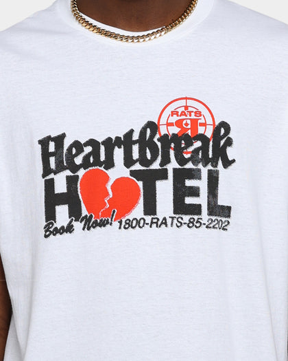 Rats Get Fat Heartbreak Hotel T-Shirt White