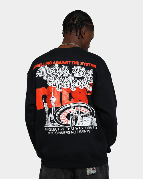 Rats Get Fat Bet On Black Crewneck Black
