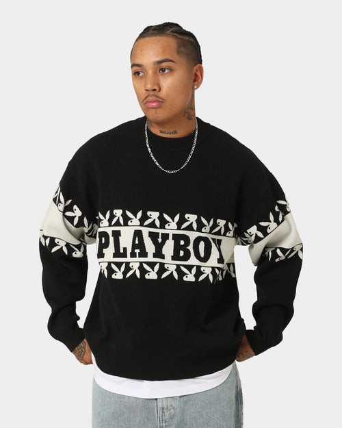 Playboy By CK Cozy Knit Sweater Black/Off White