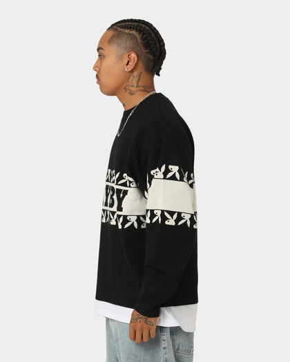 Playboy By CK Cozy Knit Sweater Black/Off White | Culture Kings US Playboy By CK Cozy Knit Sweater Black/Off White | Culture Kings US