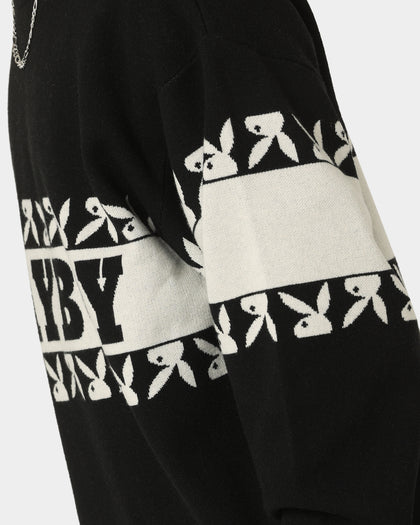 Playboy By CK Cozy Knit Sweater Black/Off White