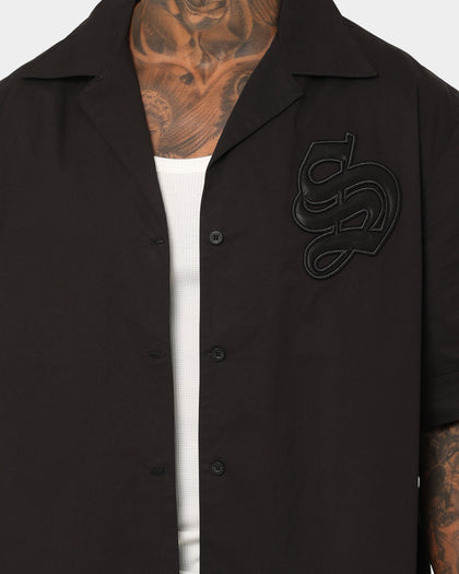 Saint Morta Gothic Bowling Shirt Black