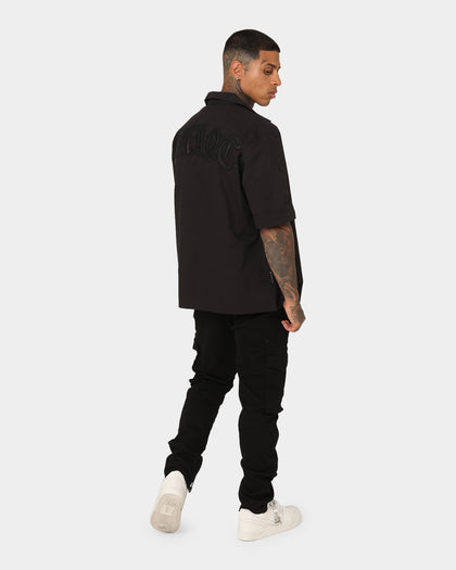 Saint Morta Gothic Bowling Shirt Black