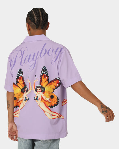 Playboy By CK Butterfly Party Shirt Purple