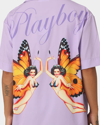 Playboy By CK Butterfly Party Shirt Purple