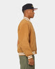 Obey Time Varsity Jacket Brown